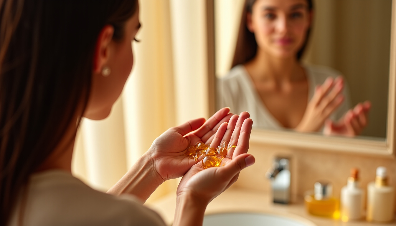 Application de l’huile Elixir Ultime sur cheveux humides après le shampoing