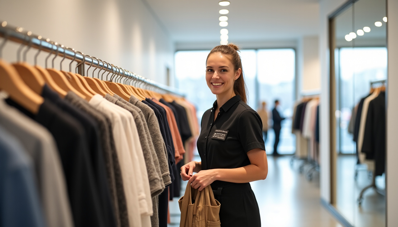 Un conseiller Zara en train d'accompagner un client dans le choix d'une tenue en magasin