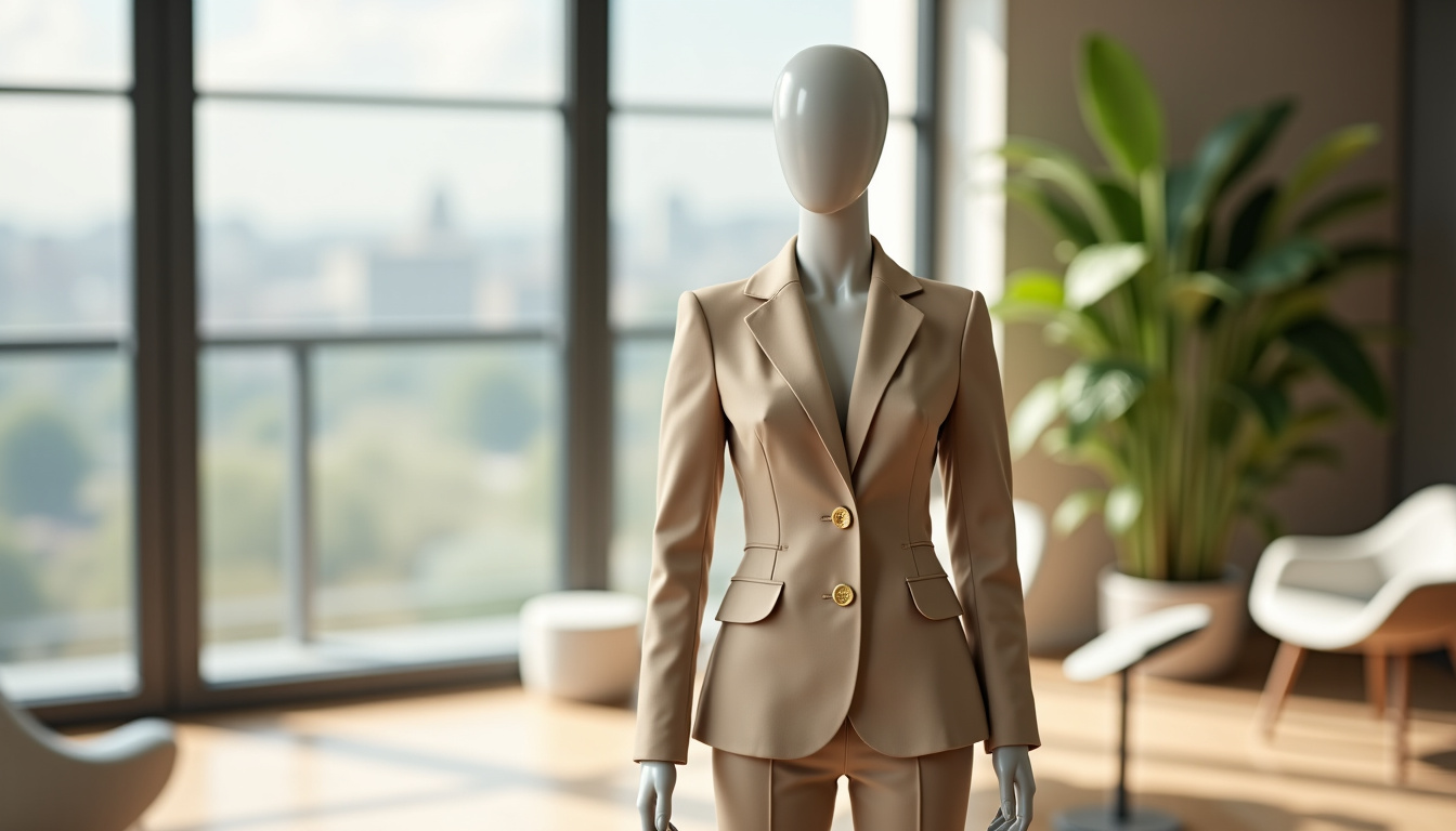 Ensemble tailleur pantalon Zara 2026 sur mannequin en situation professionnelle