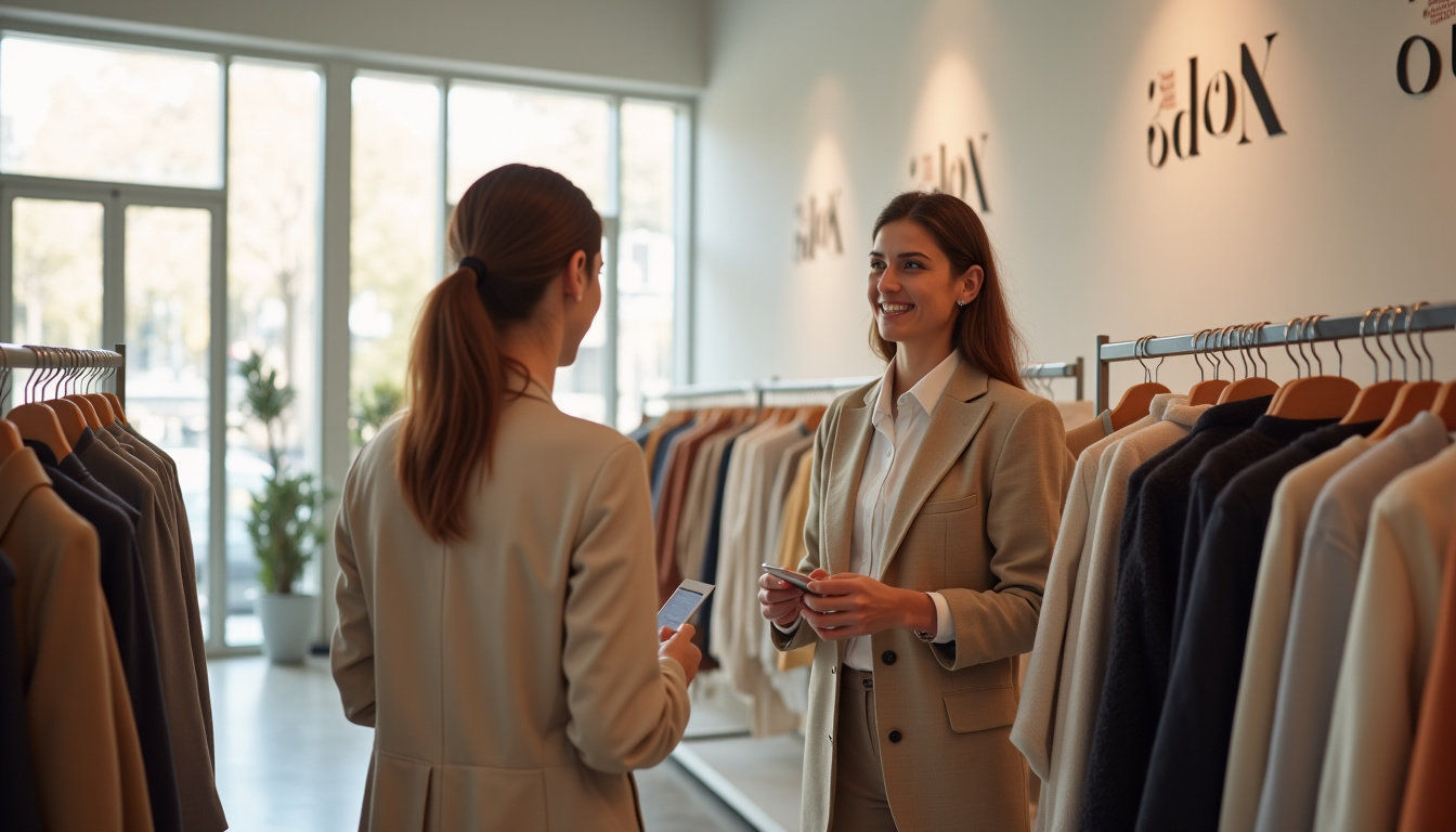 Un conseiller Zara en train d