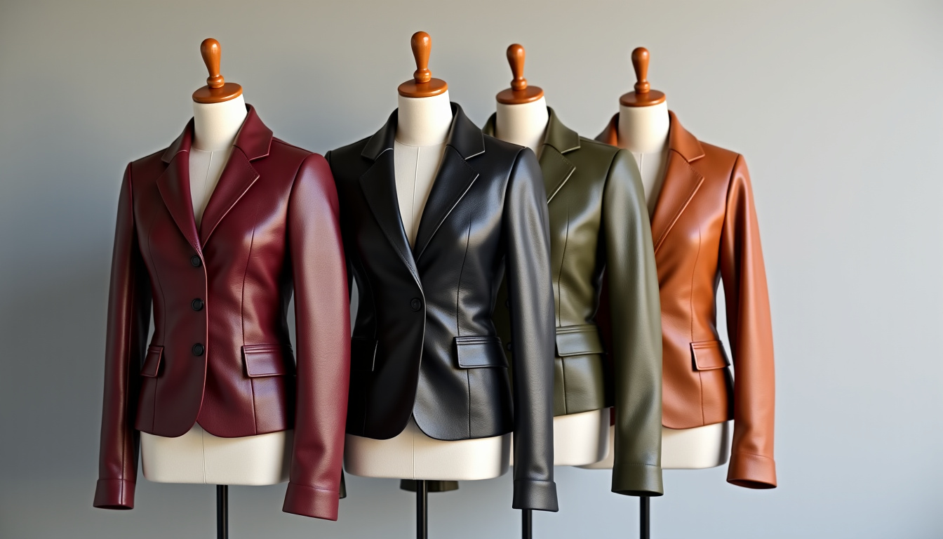 Assortiment de vestes en cuir Zara pour femme en différentes couleurs et textures en 2026