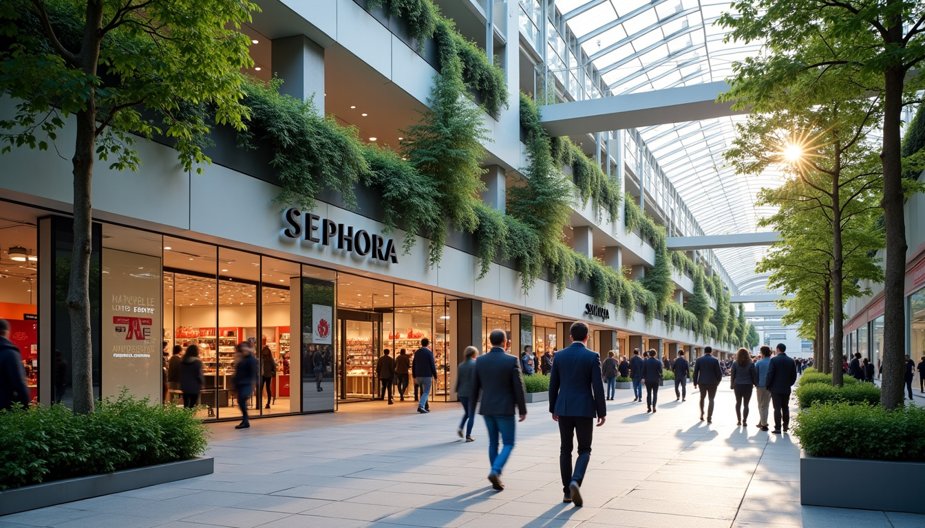 Vue extérieure du Sephora du Forum des Halles à Paris, situé dans le complexe de La Canopée