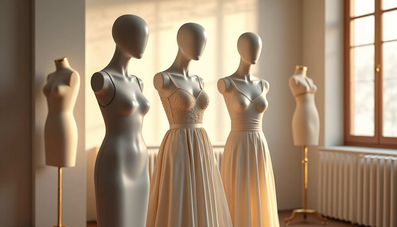 Illustration des différentes silhouettes féminines avec des robes adaptées à chaque type morphologique